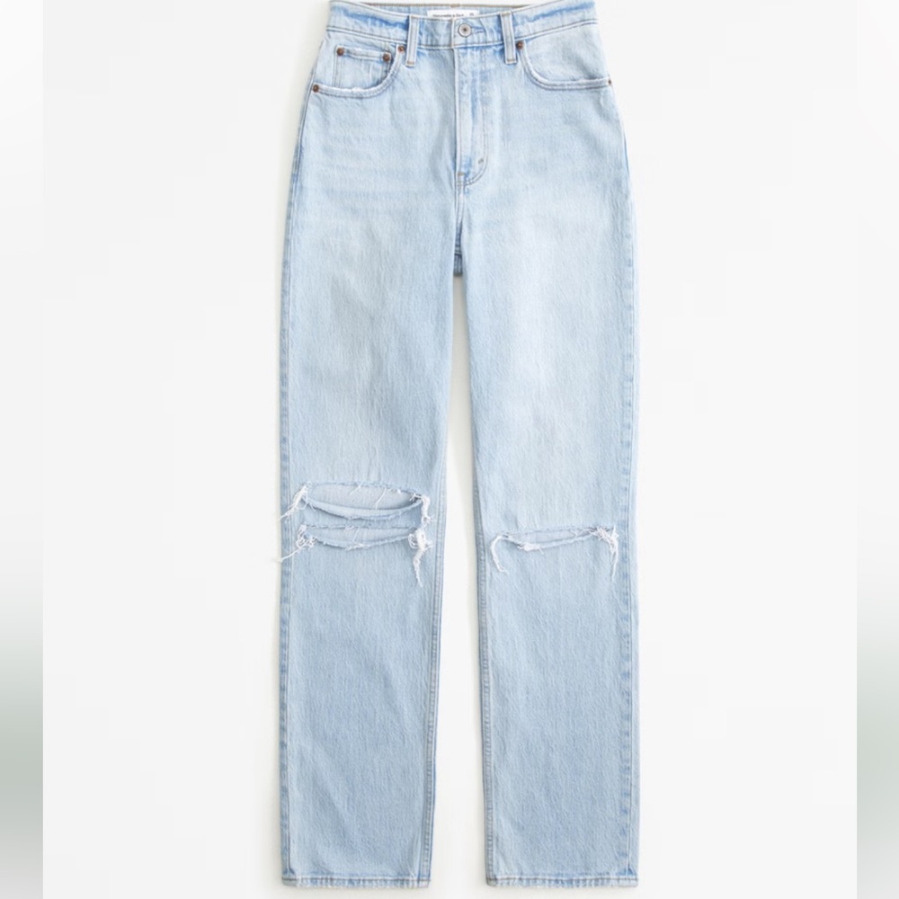 Abercrombie 90s Straight Ultra High Rise (Curve Love)